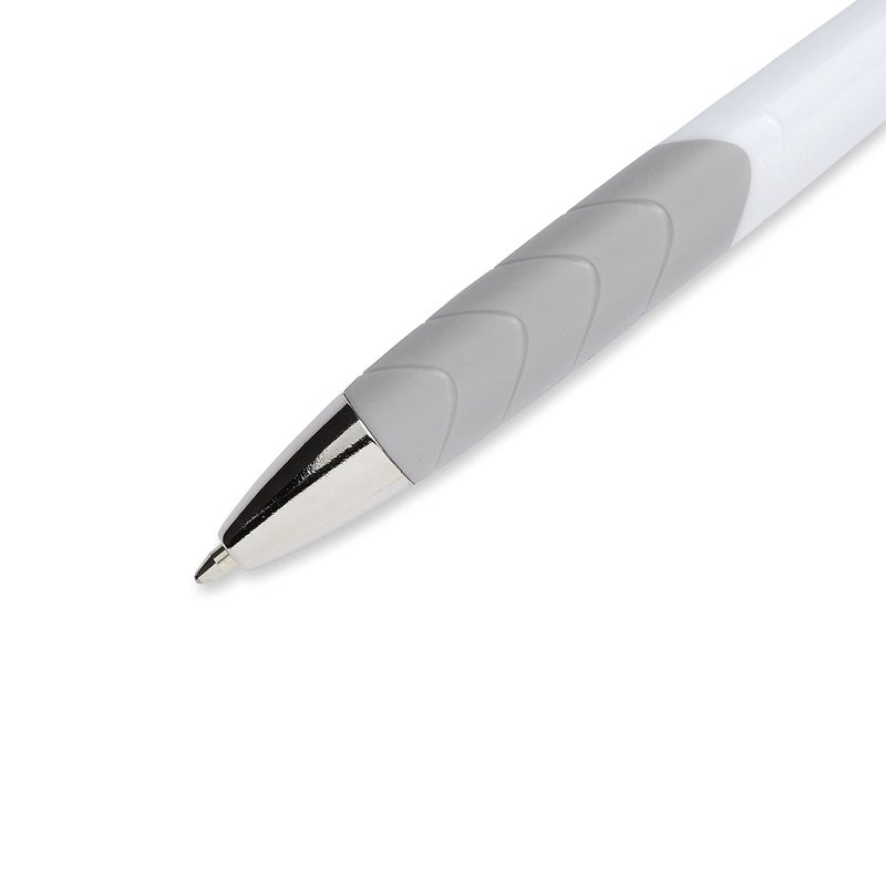 Paper Mate Inkjoy 700 Rt Ballpoint Pen, Retractable, Medium 1 Mm, Black Ink, White Barrel, Dozen - Image 5